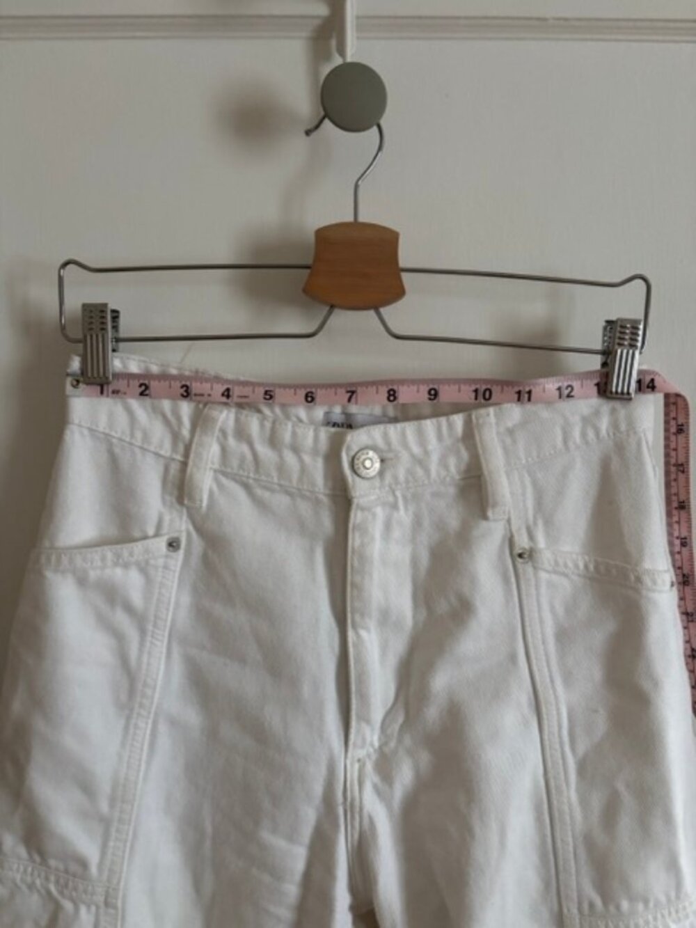 White Barrell Cargo Denim Jeans - Picture 3 of 7